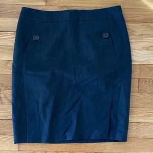Grey wool skirt